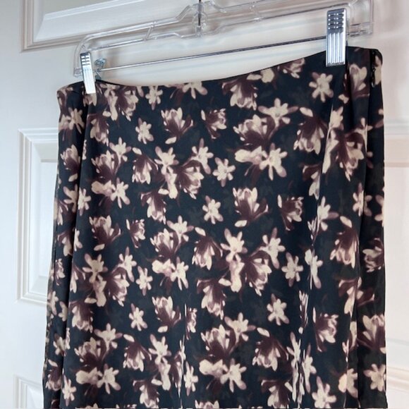 Frank And Oak Layered Floral Maxi Skirt Large Romantic Sustainable NWT - Picture 4 of 10